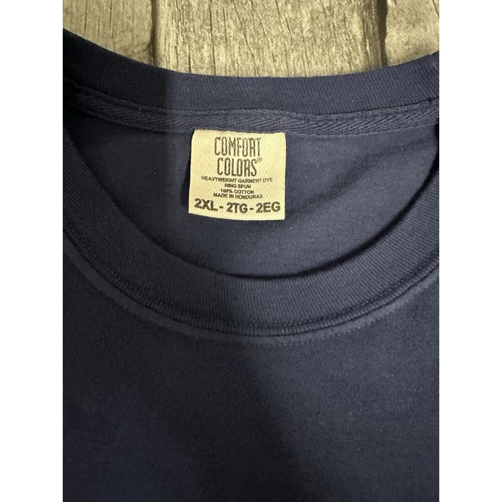 NWOT Adult Comfort Colors Penn State Nittany Lions Cotton Tshirt 2XL Navy XXL SS - Picture 4 of 9